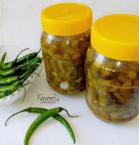ترشی فلفل سبز فوری