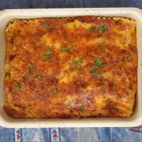 لازانیا باگوشت چرخ کرده