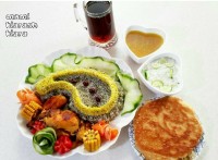 باقالی پلو با مرغ زعفرانی