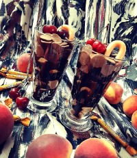 پنکیک دکمه ای شکلاتی