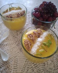 دسر زعفرانی خوشمزه