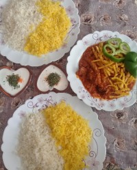 خورشت قیمه و شکر پلو