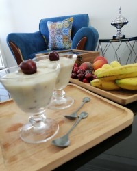 دسر موز و گردو