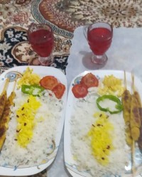 کوبیده مرغ با برنج