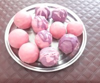 ترافل با روکش خمیرشکلاتی و شکلات بنماری شده