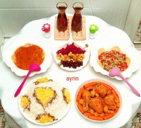 خورش آلو با مرغ