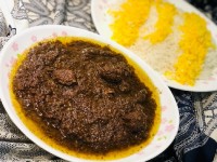 فسنجان با گوشت قلقلی و کدوحلوایی