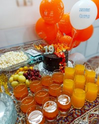 میز تولد گل پسرم حسین ?