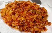 لوبیا پلوی خوشمزه