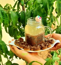 برشتوک نخودچی ....شربت خاکشیر وتخم شربتی