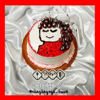 کیک روز دخترم با هنر خودم ??کپشنو بخونید