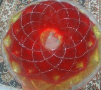 ژلــه تخــم شــربتے ـ ژلــه سه لایه