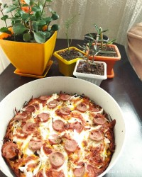 پیتزا بدون فر و بدون خمیرمایه قرار گروهی