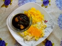 قورمه سبزی با مرغ