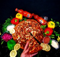 پیتزا مرغ و قارچ