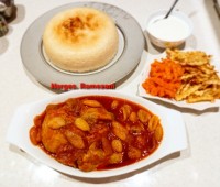 خورشت مرغ و آلو و قیصی