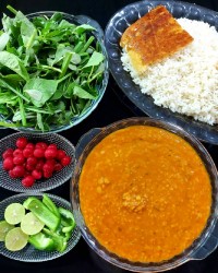 خورشت دال عدس