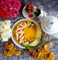 تارت کیک زعفرانی