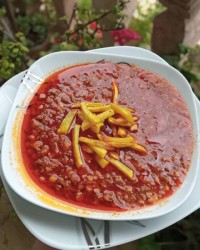 قیمه با گوشت چرخ شده جاتون سبز ممنون از همراهی تون مهربونا