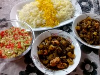 خورش کرفس با مرغ