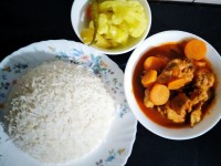 سس مرغ با برنج