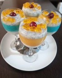 دسر تخم شربتی و ژله