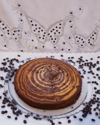 کیک زبرا بدون فر