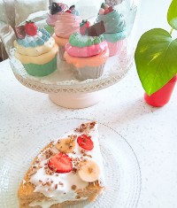 کیک وشیر انبه