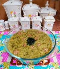 آش شوربا هرمزگانی با گوشت قلقلی