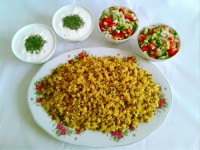 عدس پلوباگوشت چرخکرده