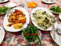 والک پلو با مرغ