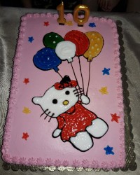 کیک تولد دختر عزیزم که کلی زحمت داشت ??