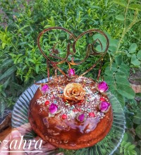 کیک چای با کرم چای