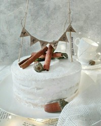 کیک شیفون شکلاتی کیک عریان