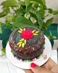 مینی کیک با تزیین گاناش