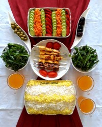 جوجه کباب تابه ای
