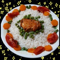 نخود فرنگی پلو