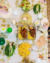 سفره شام واسه مهمان های عزیز