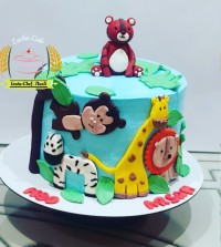 کیک جنگل حیوانات