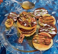 پنکیک های خوشمزه دورنگ من