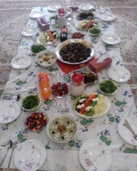 تدارک من برای مهمونای عزیزم