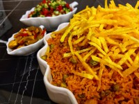 کاری پلو شیرازی همراه ترشی قارچ خونگی