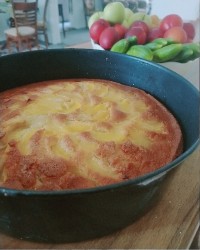 کیک زرد آلو