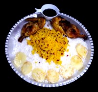 اکبر جوجه با سس مخصوص