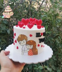 کیک عاشقانه