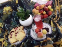 کیک آلبالو و شربت آلبالو