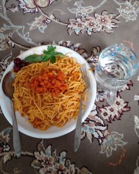 یه اسپاگتی عالی و خوشمزه