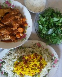 باقالی پلو ناهار امروزمون