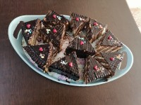 کیک یخچالی دورنگ ??