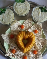 دوپیازه با بورانی کدو سبز